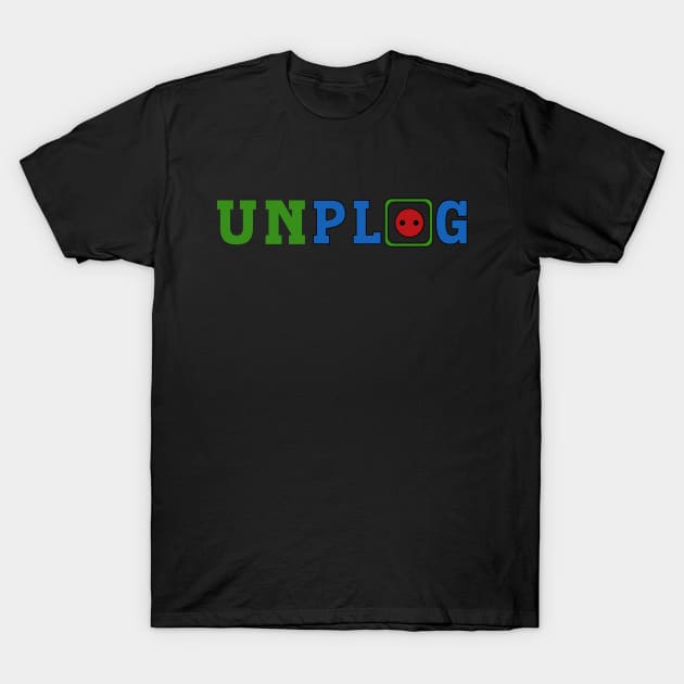 Unplug T-Shirt by piksimp